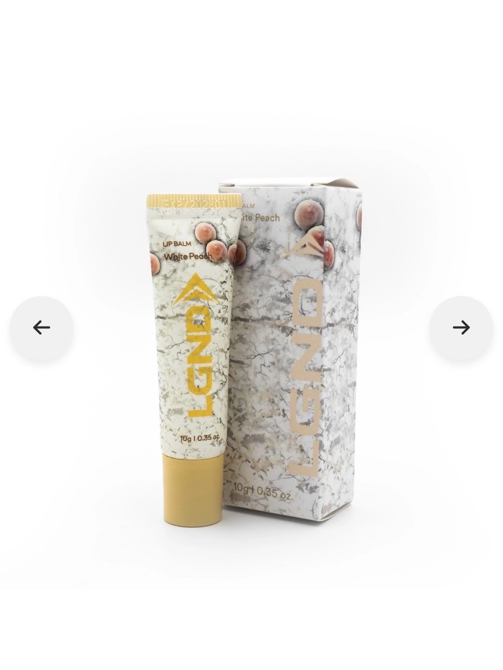 White Peach Lip Balm LGND Supply Co NWT